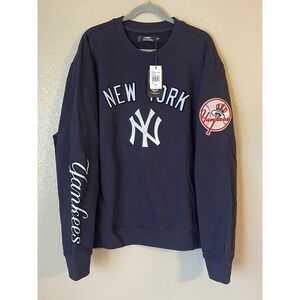 Men's 3XL NWT New York Yankees Pro Standard Classic Crewneck‎ Sweatshirt Navy